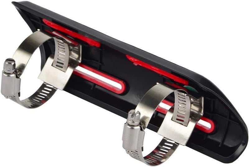 NICECNC Universal Red 4 STROKE Exhaust Heat Protector Shield Compatible with Honda CRF250 CRF450 CRFX250 CRFX450,Compatible Suzuki RMZ250 RMZ400 RMZ450 RMX250 RMX400 RMX450 DRZ250 DRZ400 See Fitment - Image 5